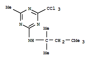 1,3,5-Triazin-2-amine,4-methyl-N-(1,1,3,3-tetramethylbutyl)-6-(trichloromethyl)-