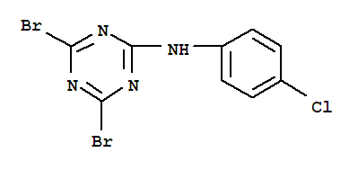 1,3,5-Triazin-2-amine,4,6-dibromo-N-(4-chlorophenyl)-