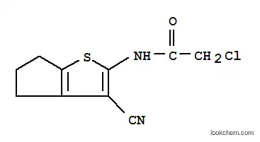 Molecular Structure of 304685-87-8 (2-CHLORO-N-(3-CYANO-5,6-DIHYDRO-4H-CYCLOPENTA[B]THIEN-2-YL)ACETAMIDE)