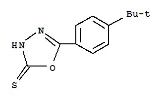 Molecular Structure of 306936-90-3 (1,3,4-Oxadiazole-2(3H)-thione,5-[4-(1,1-dimethylethyl)phenyl]-)