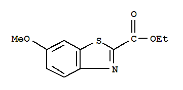 Molecular Structure of 313371-32-3 (2-Benzothiazolecarboxylicacid, 6-methoxy-, ethyl ester)