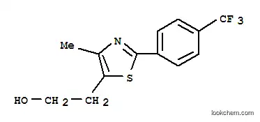 Molecular Structure of 317319-02-1 (5-Thiazoleethanol,4-methyl-2-[4-(trifluoromethyl)phenyl]-)
