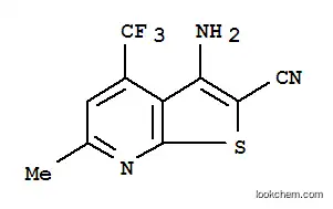Molecular Structure of 317840-08-7 (3-AMINO-6-METHYL-4-(TRIFLUOROMETHYL)THIENO[2,3-B]PYRIDINE-2-CARBONITRILE)