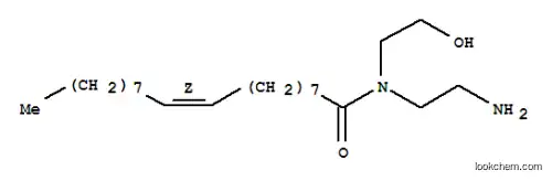 Molecular Structure of 93-81-2 ((Z)-N-(2-aminoethyl)-N-(2-hydroxyethyl)-9-octadecenamide)