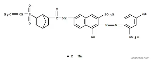 Molecular Structure of 93803-34-0 (disodium 4-hydroxy-3-[(4-methyl-2-sulphonatophenyl)azo]-7-[[[6-(vinylsulphonyl)bicyclo[2.2.1]hept-2-yl]carbonyl]amino]naphthalene-2-sulphonate)
