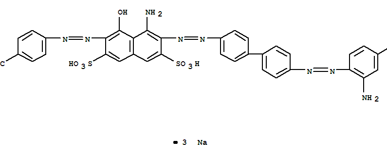93803-39-5,trisodium 4-[[8-amino-7-[[4'-[(2-amino-4-hydroxyphenyl)azo][1,1'-biphenyl]-4-yl]azo]-1-hydroxy-3,6-disulphonato-2-naphthyl]azo]benzoate,Benzoicacid,4-[[8-amino-7-[[4'-[(2-amino-4-hydroxyphenyl)azo][1,1'-biphenyl]-4-yl]azo]-1-hydroxy-3,6-disulfo-2-naphthalenyl]azo]-,trisodium salt (9CI)