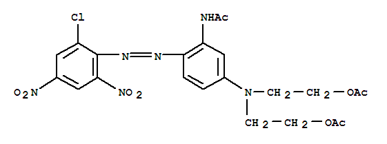 Acetamide,N-[5-[bis[2-(acetyloxy)ethyl]amino]-2-[2-(2-chloro-4,6-dinitrophenyl)diazenyl]phenyl]-