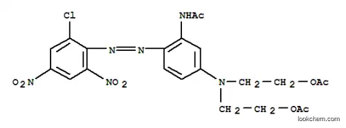 Molecular Structure of 93859-26-8 (2,2'-[[3-acetamido-4-[(2-chloro-4,6-dinitrophenyl)azo]phenyl]imino]diethyl diacetate)