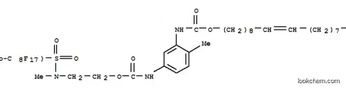 Molecular Structure of 93894-74-7 (9-octadecenyl [5-[[[2-[[(heptadecafluoroisooctyl)sulphonyl]methylamino]ethoxy]carbonyl]amino]-2-methylphenyl]carbamate)
