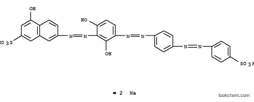 Molecular Structure of 93940-01-3 (disodium 7-[[2,6-dihydroxy-3-[[4-[(4-sulphonatophenyl)azo]phenyl]azo]phenyl]azo]-4-hydroxynaphthalene-2-sulphonate)