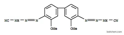 Molecular Structure of 93940-21-7 (3,3'-(3,3'-dimethoxy[1,1'-biphenyl]-4,4'-diyl)bis[1-triazene-1-carbonitrile])