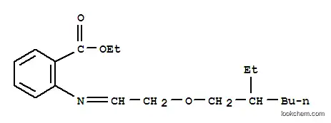 Molecular Structure of 93940-29-5 (ethyl 2-[[2-[(2-ethylhexyl)oxy]ethylidene]amino]benzoate)