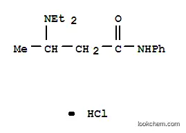 Molecular Structure of 93940-32-0 (3-(diethylamino)-N-phenylbutyramide monohydrochloride)