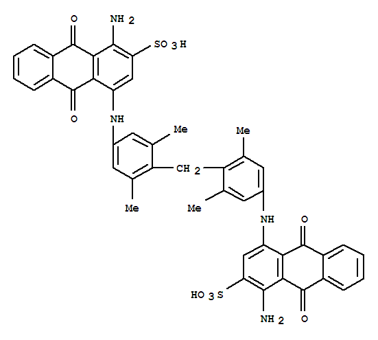 4,4'-[METHYLENEBIS[(3,5-DIMETHYL-4,1-PHENYLENE)IMINO]]BIS[1-AMINO-9,10-DIHYDRO-9,10-DIOXOANTHRACENE-2-SULPHONIC ACID]