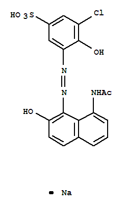 Benzenesulfonic acid,3-[2-[8-(acetylamino)-2-hydroxy-1-naphthalenyl]diazenyl]-5-chloro-4-hydroxy-,sodium salt (1:1)