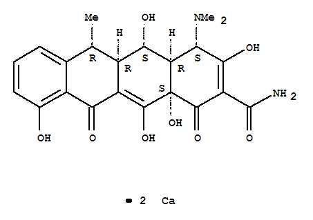 2-Naphthacenecarboxamide, 4-(dimethylamino)-1,4,4a,5,5a,6,11,12a-octahydro-3,5,10,12,12a-pentahydroxy-6-methyl-1,11-dioxo-, calcium salt (1:2), [4S-(4alpha,4aalpha,5alpha,5aalpha,6alpha,12aalpha)]-