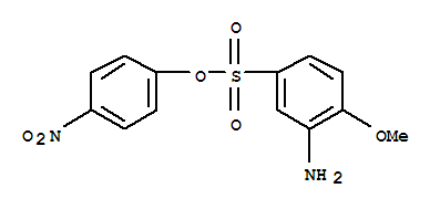 94232-04-9,p-nitrophenyl 3-amino-4-methoxybenzenesulphonate,Metanilicacid, 4-methoxy-, p-nitrophenyl ester (5CI)