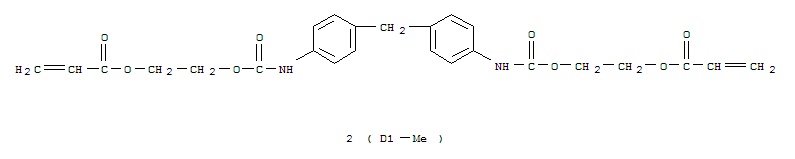 94247-89-9,methylenebis[4,1-phenyleneiminocarbonyloxy(methyl-2,1-ethanediyl)] diacrylate,methylenebis[4,1-phenyleneiminocarbonyloxy(methyl-2,1-ethanediyl)] diacrylate