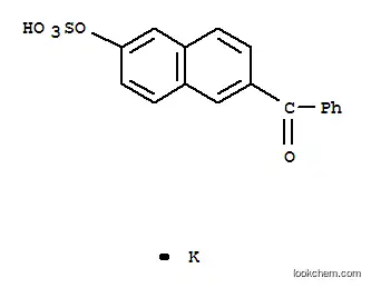 Molecular Structure of 94333-61-6 (6-BENZOYL-2-NAPHTHYL SULFATE, POTASSIUM SALT)