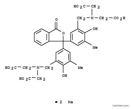 Molecular Structure of 94442-10-1 (o-Cresolphthalein complexone disodium salt)