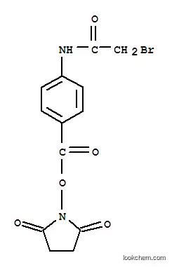 Molecular Structure of 94987-16-3 (N-succinimidyl ((bromoacetyl)amino)benzoate)