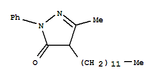 3H-Pyrazol-3-one,4-dodecyl-2,4-dihydro-5-methyl-2-phenyl-
