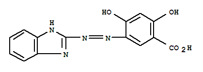97420-57-0,2,4-dihydroxy-5-(2-benzimidazolylazo)benzoic acid,Benzoicacid, 5-(1H-benzimidazol-2-ylazo)-2,4-dihydroxy- (9CI)