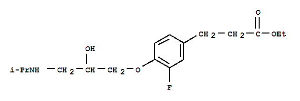Benzenepropanoic acid,3-fluoro-4-[2-hydroxy-3-[(1-methylethyl)amino]propoxy]-, ethyl ester