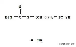 Molecular Structure of 97659-25-1 (sodium 3-[[(ethylthio)thioxomethyl]thio]propanesulphonate)
