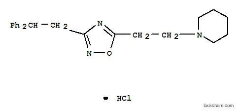 Molecular Structure of 982-43-4 (1-[2-[3-(2,2-diphenylethyl)-1,2,4-oxadiazol-5-yl]ethyl]piperidine, monohydrochloride)