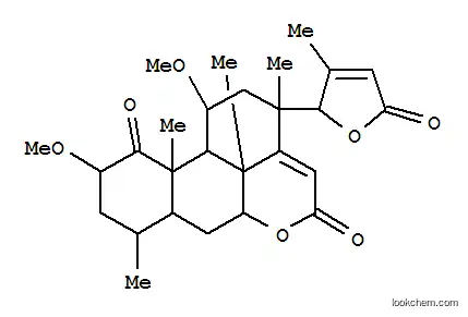 Molecular Structure of 98874-67-0 ([17R,13α,(-)]-7α,17-Dihydroxy-2α,11α-dimethoxy-4β,8-dimethyl-1-oxo-24-nor-16,17-seco-5α-chola-14,20(22)-diene-16,23-dioic acid 16,7:23,17-dilactone)