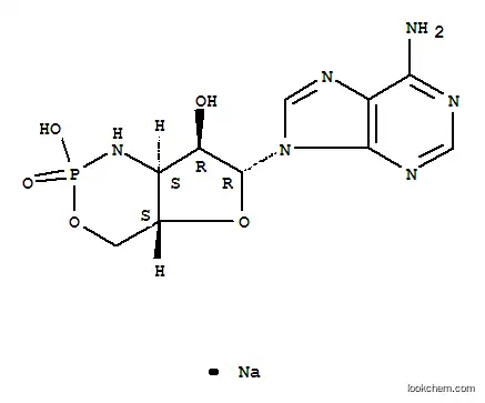 Molecular Structure of 99443-14-8 (3'-AMINO-3'-DEOXYADENOSINE-3',5'-CYCLIC MONOPHOSPHATE SODIUM SALT)