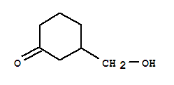 Molecular Structure of 32916-58-8 (Cyclohexanone,3-(hydroxymethyl)-)