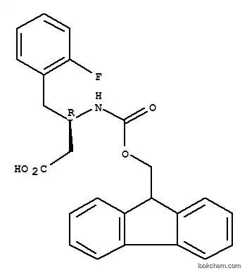 Molecular Structure of 331763-63-4 (FMOC-(R)-3-AMINO-4-(2-FLUORO-PHENYL)-BUTYRIC ACID)
