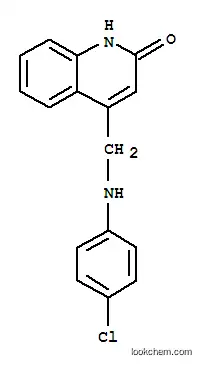 Molecular Structure of 333984-67-1 (2(1H)-Quinolinone,4-[[(4-chlorophenyl)amino]methyl]-)