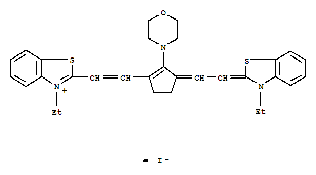 3-ethyl-2-{(E)-2-[3-{(E)-2-[3-ethyl-1,3-benzothiazol-2(3H)-ylidene]ethylidene}-2-(4-morpholinyl)-1-cyclopenten-1-yl]ethenyl}-1,3-benzothiazol-3-ium iodide