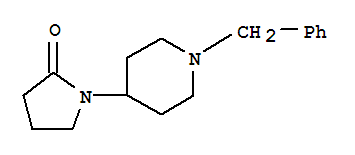 Molecular Structure of 340962-88-1 (2-Pyrrolidinone,1-[1-(phenylmethyl)-4-piperidinyl]-)