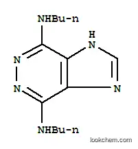 Molecular Structure of 3438-67-3 (1H-Imidazo[4,5-d]pyridazine-4,7-diamine,N4,N7-dibutyl-)