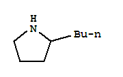Molecular Structure of 3446-98-8 (Pyrrolidine,2-butyl-)