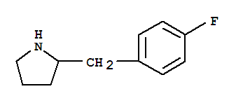 Molecular Structure of 350017-04-8 (Pyrrolidine, 2-[(4-fluorophenyl)methyl]-)