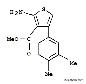 Molecular Structure of 350990-08-8 (2-AMINO-4-(3,4-DIMETHYLPHENYL)THIOPHENE-3-CARBOXYLIC ACID METHYL ESTER)