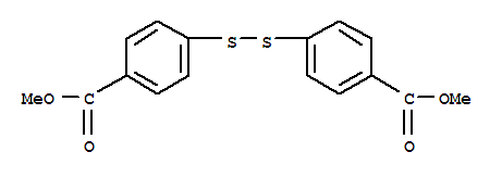 Molecular Structure of 35190-68-2 (Benzoicacid, 4,4'-dithiobis-, 1,1'-dimethyl ester)
