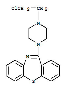 11-[4-(2-CHLOROETHYL)-1-PIPERAZINYL-DIBENZO(B,F)-(1,4)-THIAZEPINE]