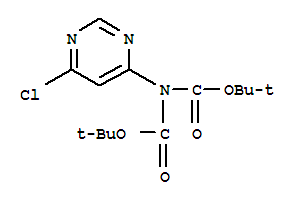 Molecular Structure of 354112-08-6 (Imidodicarbonicacid,2-(6-chloro-4-pyrimidinyl)-,1,3-bis(1,1-dimethylethyl) ester)