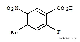 Molecular Structure of 355423-16-4 (BENZOIC ACID, 4-BROMO-2-FLUORO-5-NITRO-)