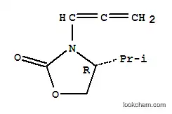 Molecular Structure of 357426-83-6 (2-Oxazolidinone,4-(1-methylethyl)-3-(1,2-propadienyl)-,(4R)-(9CI))