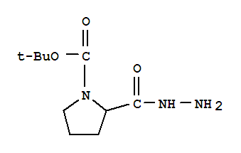Molecular Structure of 359803-43-3 (1,2-Pyrrolidinedicarboxylicacid, 1-(1,1-dimethylethyl) ester, 2-hydrazide)