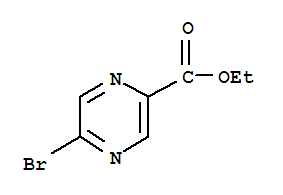 Molecular Structure of 36070-83-4 (2-Pyrazinecarboxylicacid, 5-bromo-, ethyl ester)
