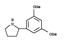 Molecular Structure of 367281-01-4 (Pyrrolidine,2-(3,5-dimethoxyphenyl)-)