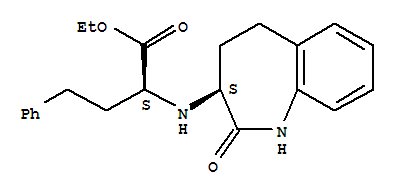 Molecular Structure of 367909-45-3 (Benzenebutanoicacid, ¦Á-[[(3S)-2,3,4,5-tetrahydro-2-oxo-1H-1-benzazepin-3-yl]amino]-,ethyl ester, (¦ÁS)-)